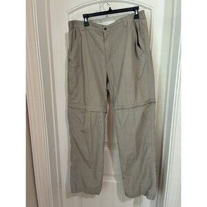 Koppen Pants Mens Large Beige Khaki Convertible Zip Off Legs Shorts